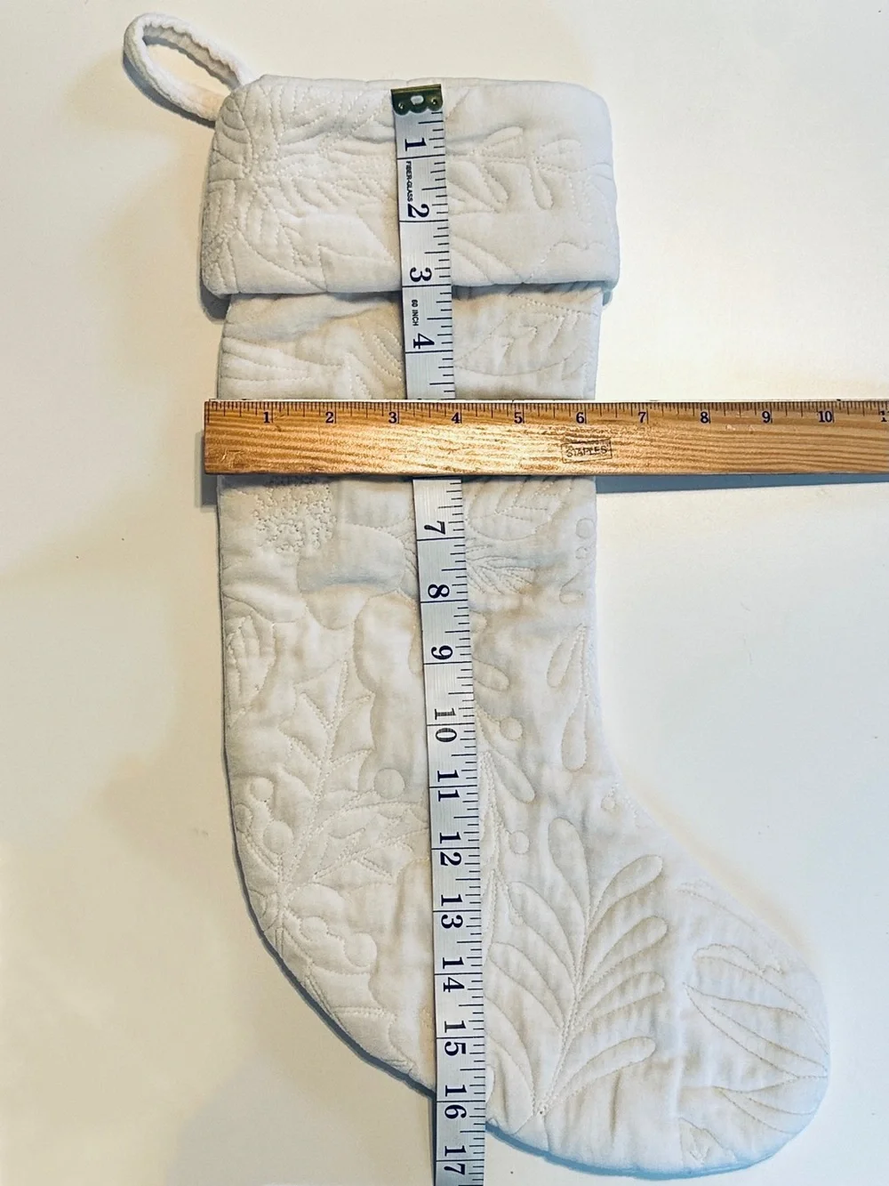 Cotton Quilted Stocking Made in India Christmas Gift Wrap Holiday Decor 🎁